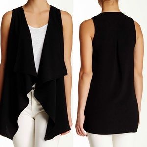 Lush Drapey Vest, Black, Medium